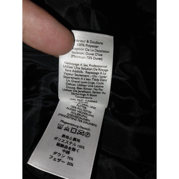 Eddie Bauer Vest Women's Large Black Red Plaid Goose Down Quilted Puffer Outdoor - Picture 7 of 7